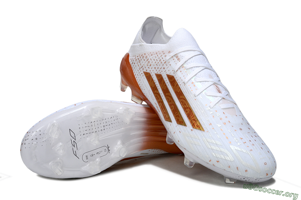 Adidas F50 Pro FG Football Boots - White/Metallic Copper/Solar Red 0