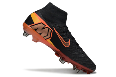 Nike Air Zoom Mercurial Superfly 10 Elite SG Football Boots - Black/Burnt Orange/Shiny Red