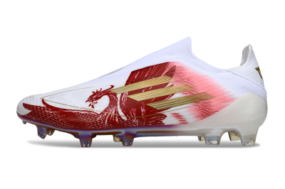 Adidas F50 Pro Laceless FG Football Boots - Red/Crimson Blaze/White Fusion