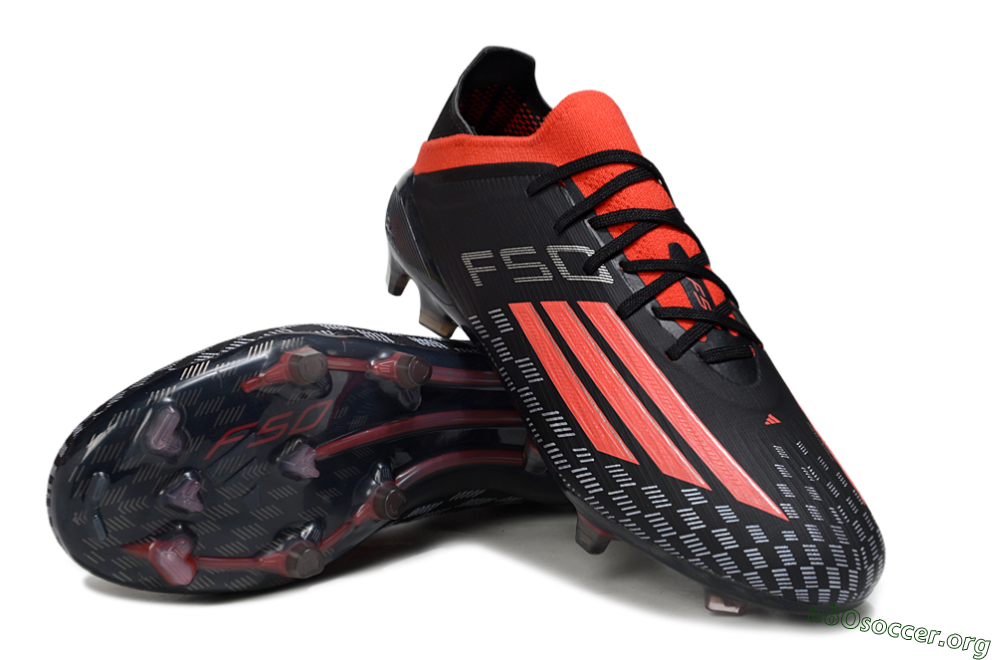 Adidas F50 Pro FG Football Boots - Black/Vibrant Red/Stealth Black 0