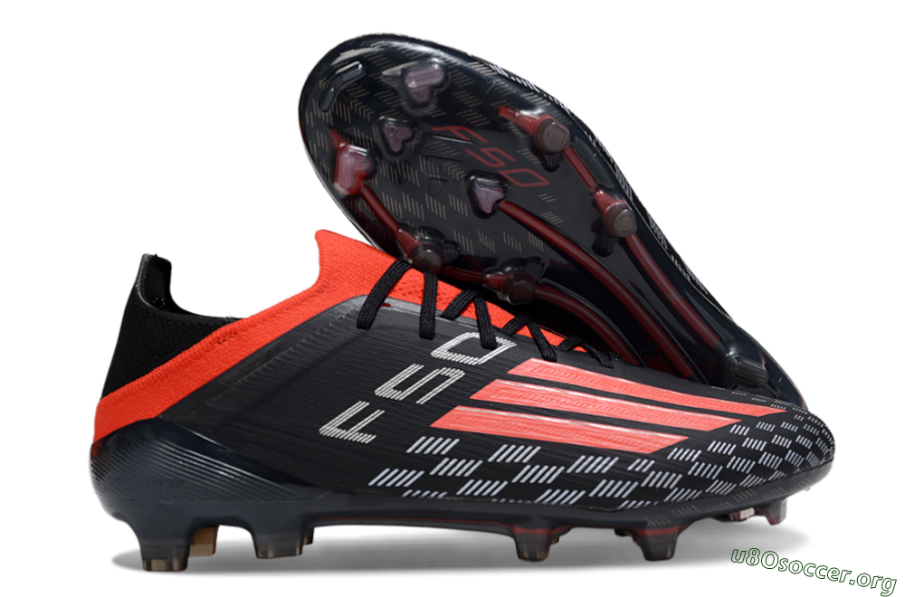 Adidas F50 Pro FG Football Boots - Black/Vibrant Red/Stealth Black 2