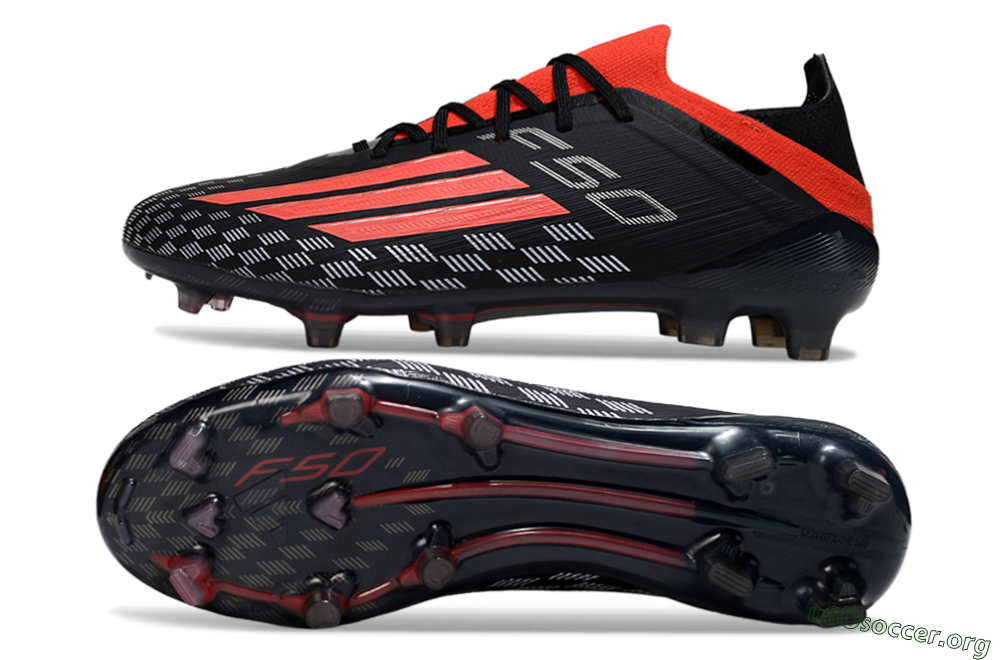 Adidas F50 Pro FG Football Boots - Black/Vibrant Red/Stealth Black 1