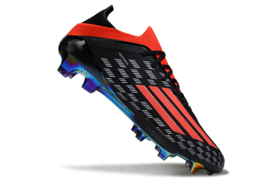 Adidas F50 Lightstrike Pro FG Football Boots - Black/Fiery Red/Neon Blue