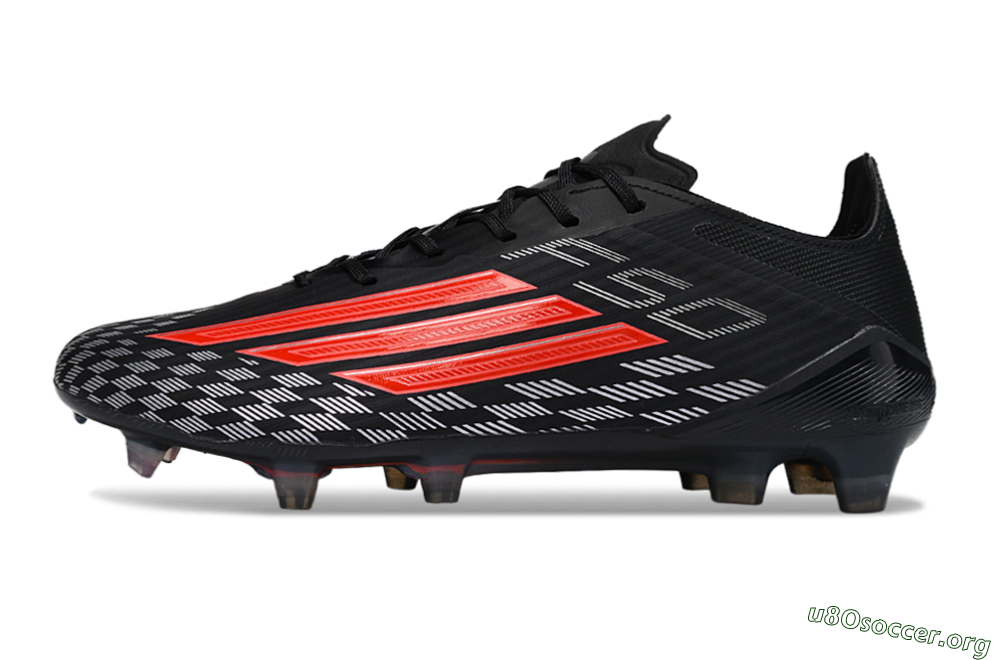 Adidas F50 Pro FG Football Boots - Black/Bright Red/White 3