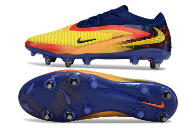 Nike Phantom 6 Low Elite SG Football Boots - Yellow/Bright Yellow/Deep Blue