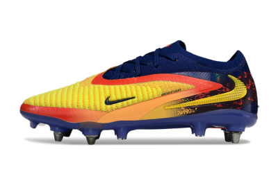 Nike Phantom 6 Low Elite SG Football Boots - Yellow/Bright Yellow/Deep Blue