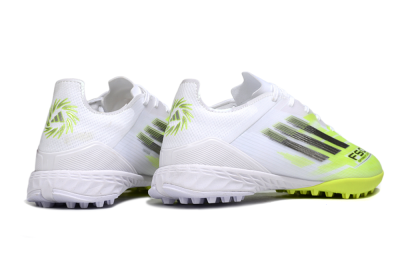Adidas F50 Pro TF Football Shoes - White/Lime Burst/Neon Glow