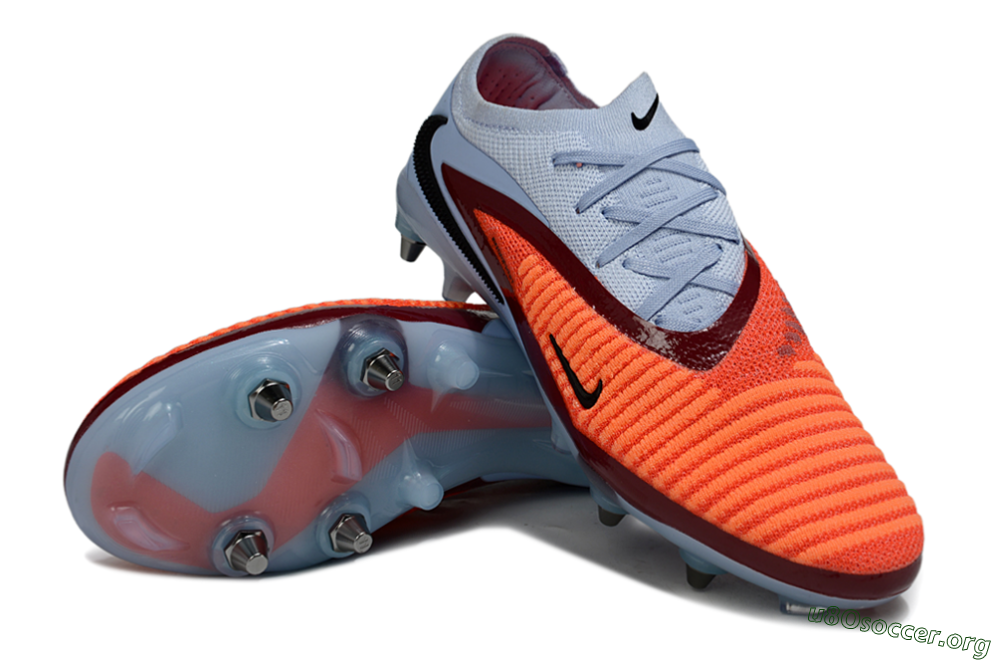 Nike Phantom 6 Low Elite SG Football Boots - Orange/Crimson Red/Sky Blue 0