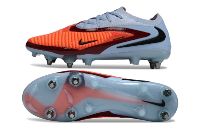 Nike Phantom 6 Low Elite SG Football Boots - Orange/Crimson Red/Sky Blue