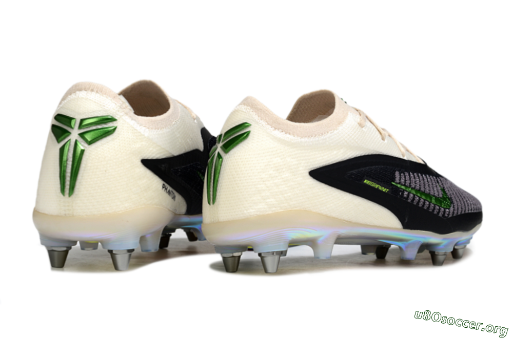 Nike Phantom 6 Low Elite SG Football Boots - Black/Lime Green/Ivory White 6