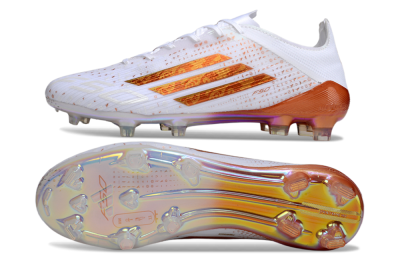 Adidas F50 Pro FG Football Boots - White/Shimmering Orange/Metallic Rose