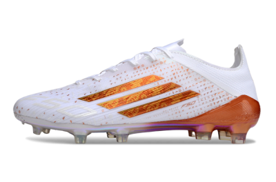 Adidas F50 Pro FG Football Boots - White/Shimmering Orange/Metallic Rose