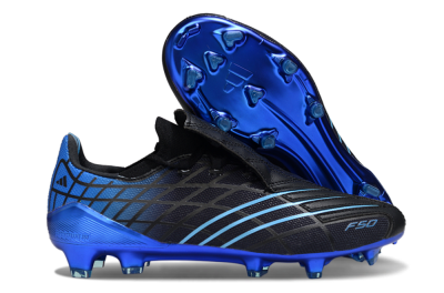 Adidas F50 Pro FG Football Boots - Black/Electric Blue/Stealth Black