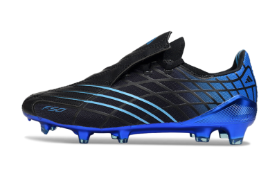 Adidas F50 Pro FG Football Boots - Black/Electric Blue/Stealth Black
