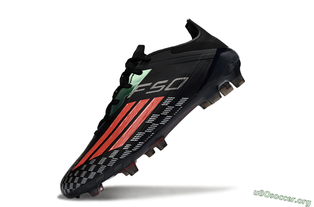 Adidas F50 Pro FG Football Boots - Black/Electric Red/Neon Green 5