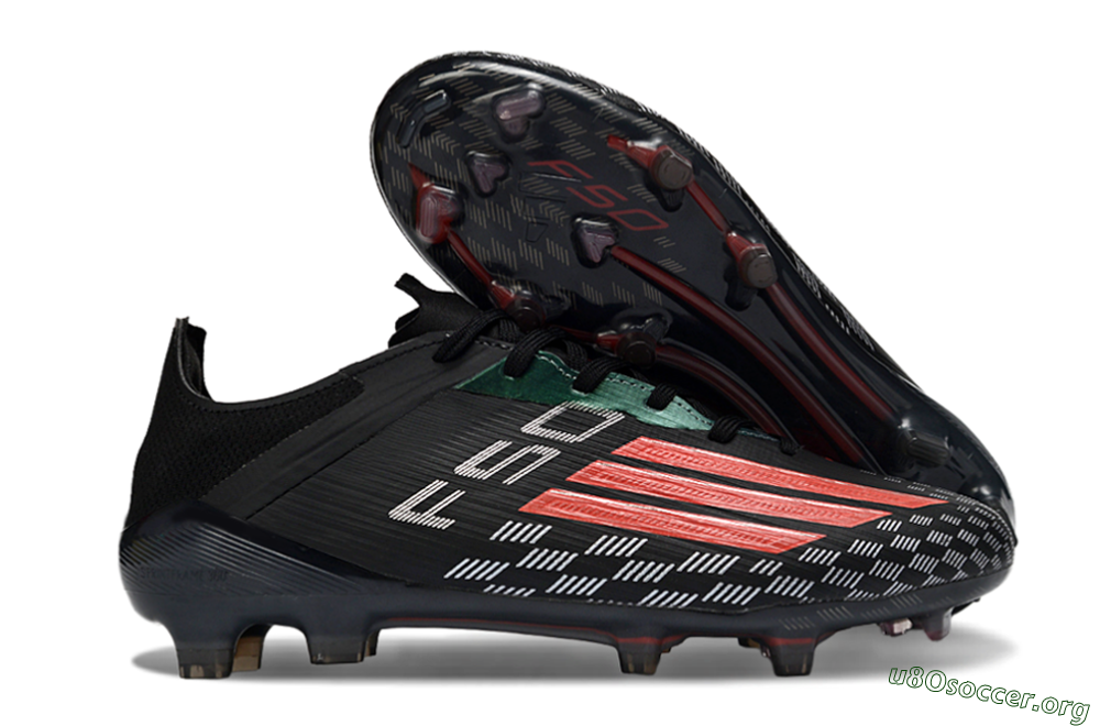 Adidas F50 Pro FG Football Boots - Black/Electric Red/Neon Green 2