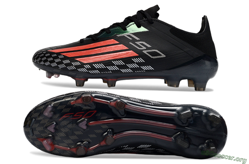 Adidas F50 Pro FG Football Boots - Black/Electric Red/Neon Green 1