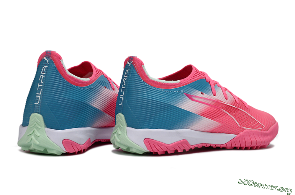 Puma Ultra Ultimate TF Football Shoes - Pink/Coral Pink/Turquoise Blue 6