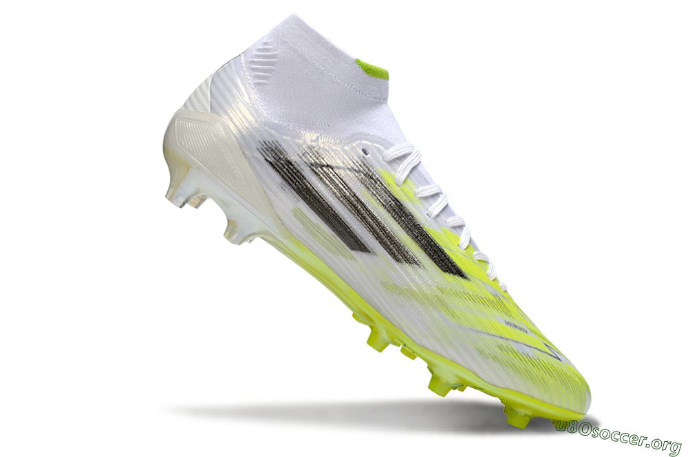 Adidas F50 Pro Mid FG Football Boots - Yellow/Neon Lime/White 4