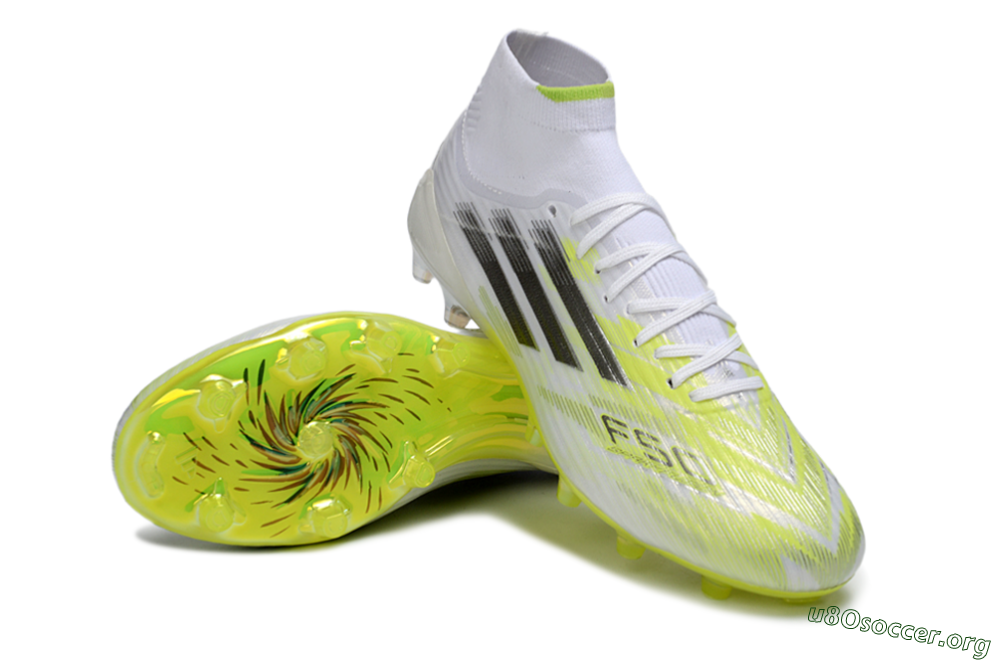 Adidas F50 Pro Mid FG Football Boots - Yellow/Neon Lime/White 0