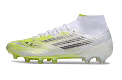 Adidas F50 Pro Mid FG Football Boots - Yellow/Neon Lime/White