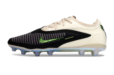Nike Phantom 6 Low Elite AG Football Boots - Black/Green Glint/White Frost