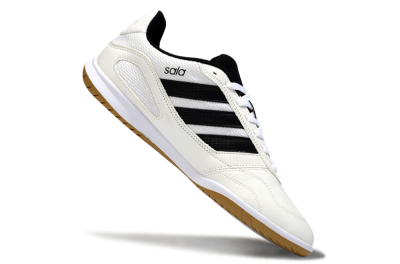 Adidas Top Sala IC Football Shoes - White/Classic Black/Golden Tan