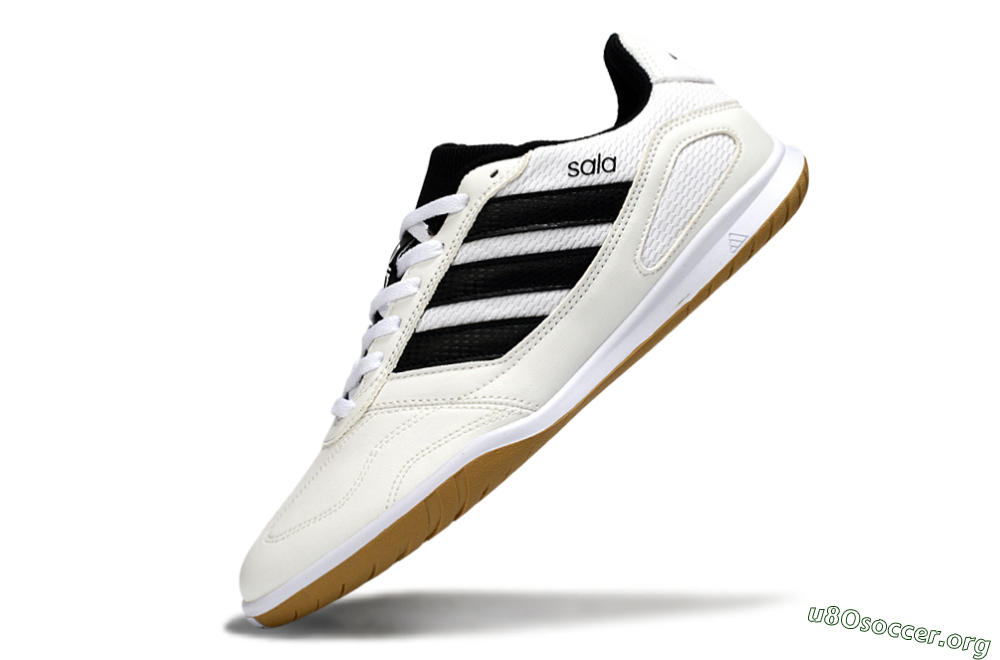 Adidas Top Sala IC Football Shoes - White/Classic Black/Golden Tan 5