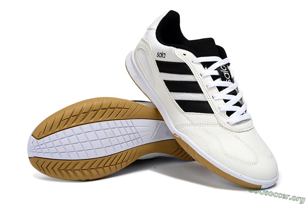 Adidas Top Sala IC Football Shoes - White/Classic Black/Golden Tan 0