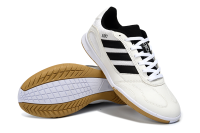 Adidas Top Sala IC Football Shoes - White/Classic Black/Golden Tan