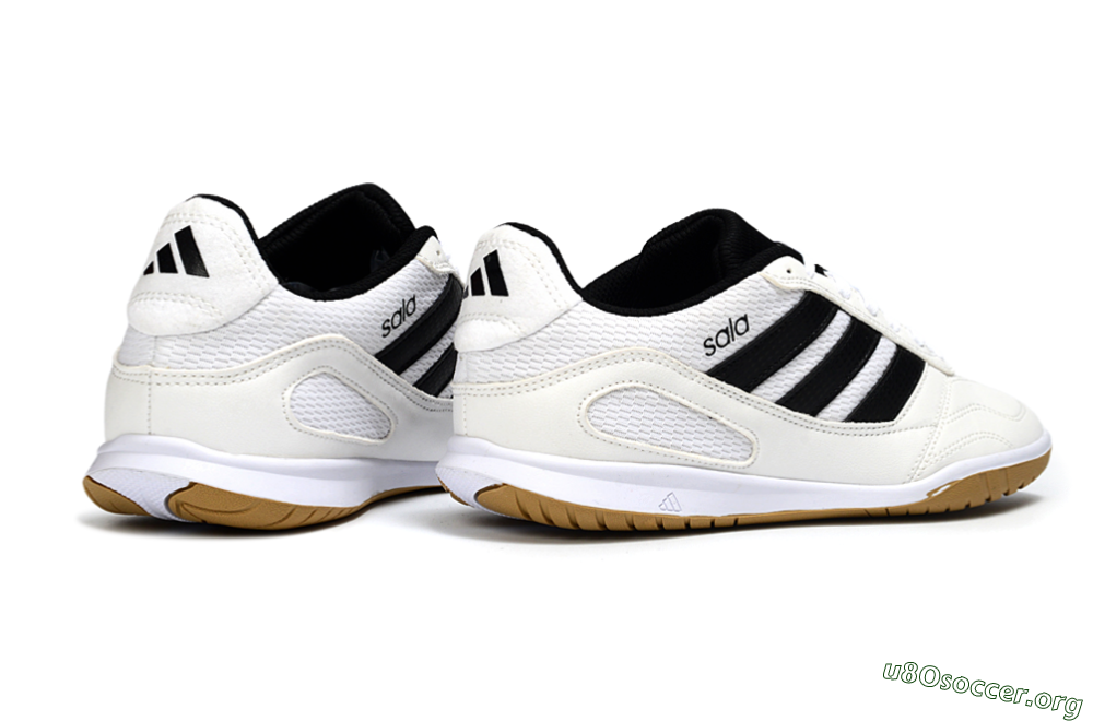 Adidas Top Sala IC Football Shoes - White/Classic Black/Golden Tan 6