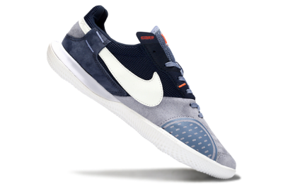 Nike Street Gato IC Football Shoes - Grey/Navy Blue/White