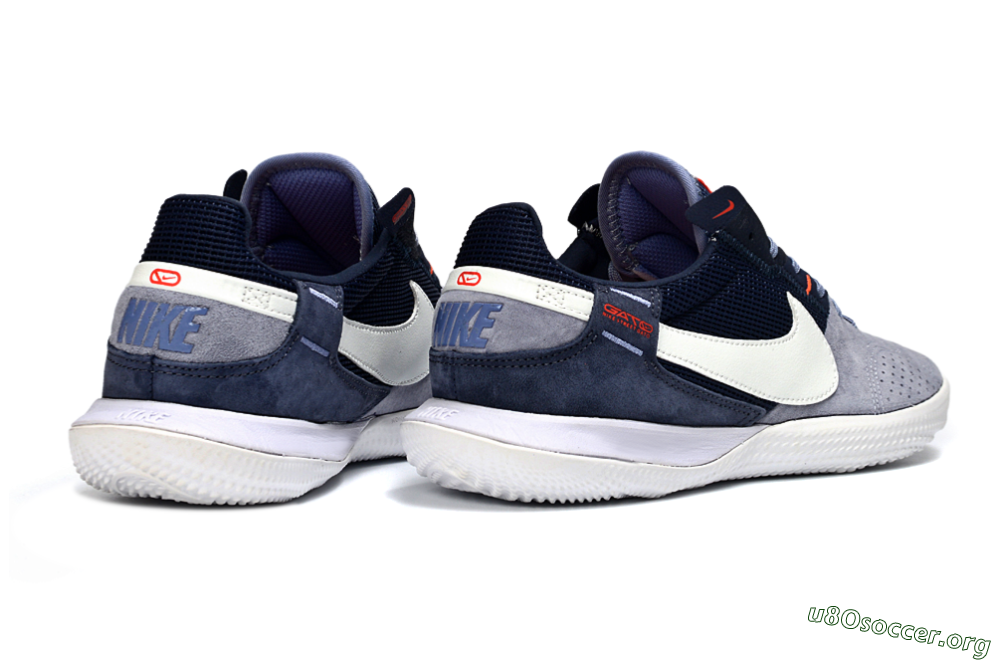 Nike Street Gato IC Football Shoes - Grey/Navy Blue/White 6