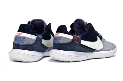 Nike Street Gato IC Football Shoes - Grey/Navy Blue/White