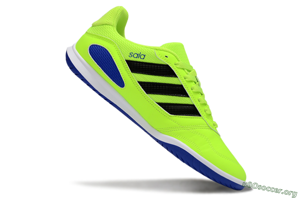 Adidas Top Sala IC Football Shoes - Green/Bright Green/Deep Blue 4