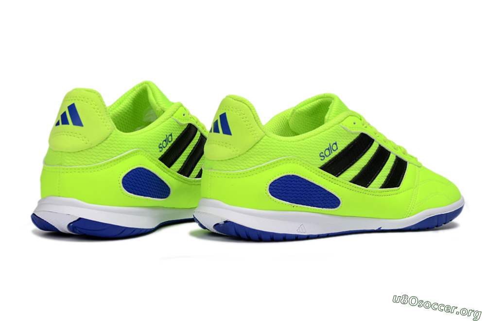 Adidas Top Sala IC Football Shoes - Green/Bright Green/Deep Blue 6