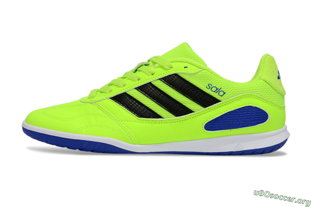 Adidas Top Sala IC Football Shoes - Green/Bright Green/Deep Blue 3