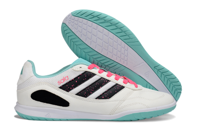 Adidas Top Sala IC Football Shoes - White/Aqua Breeze/Pink Blast