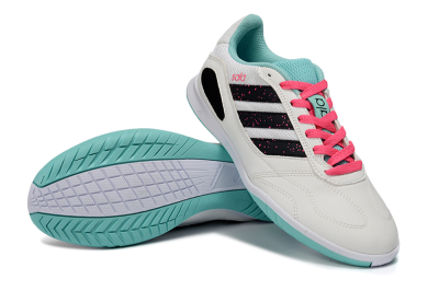 Adidas Top Sala IC Football Shoes - White/Aqua Breeze/Pink Blast