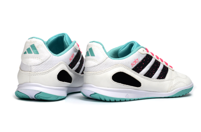 Adidas Top Sala IC Football Shoes - White/Aqua Breeze/Pink Blast