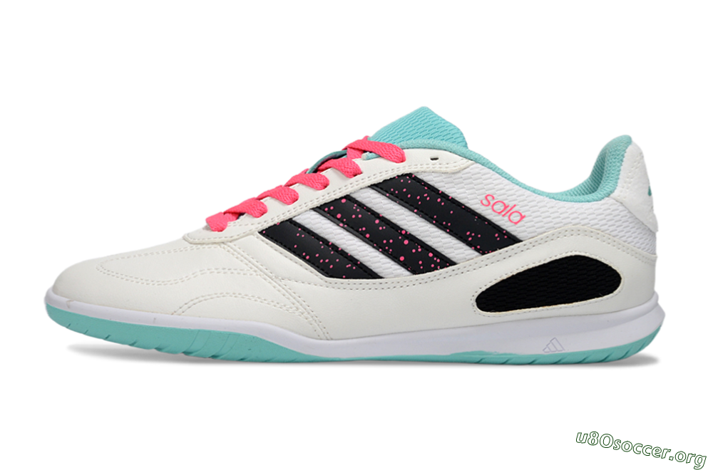 Adidas Top Sala IC Football Shoes - White/Aqua Breeze/Pink Blast 3