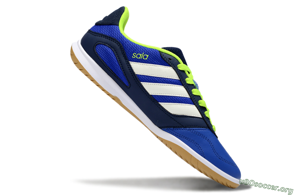 Adidas Top Sala IC Football Shoes - Blue/Lime Green/White 4
