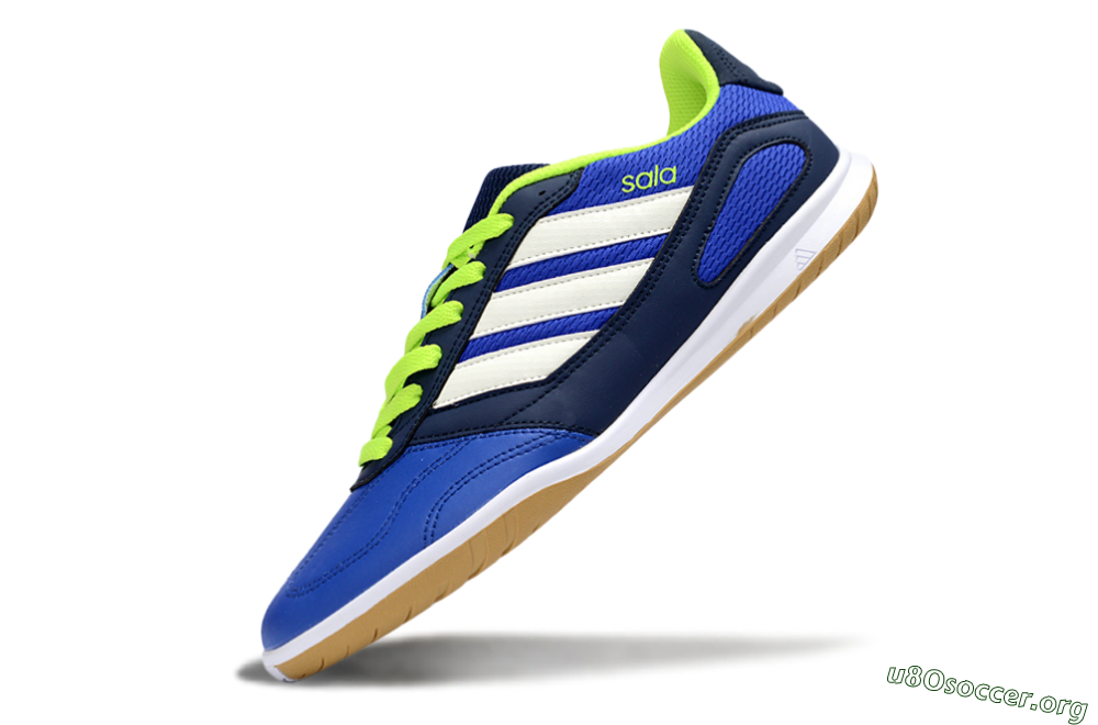 Adidas Top Sala IC Football Shoes - Blue/Lime Green/White 5