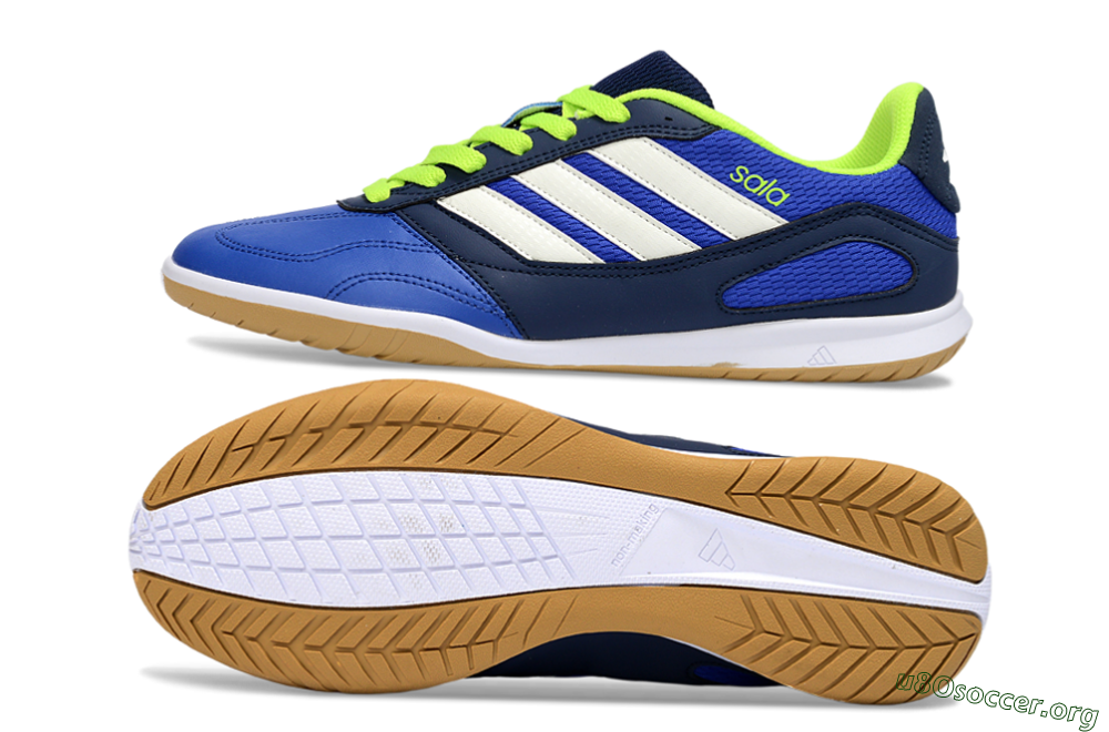 Adidas Top Sala IC Football Shoes - Blue/Lime Green/White 1