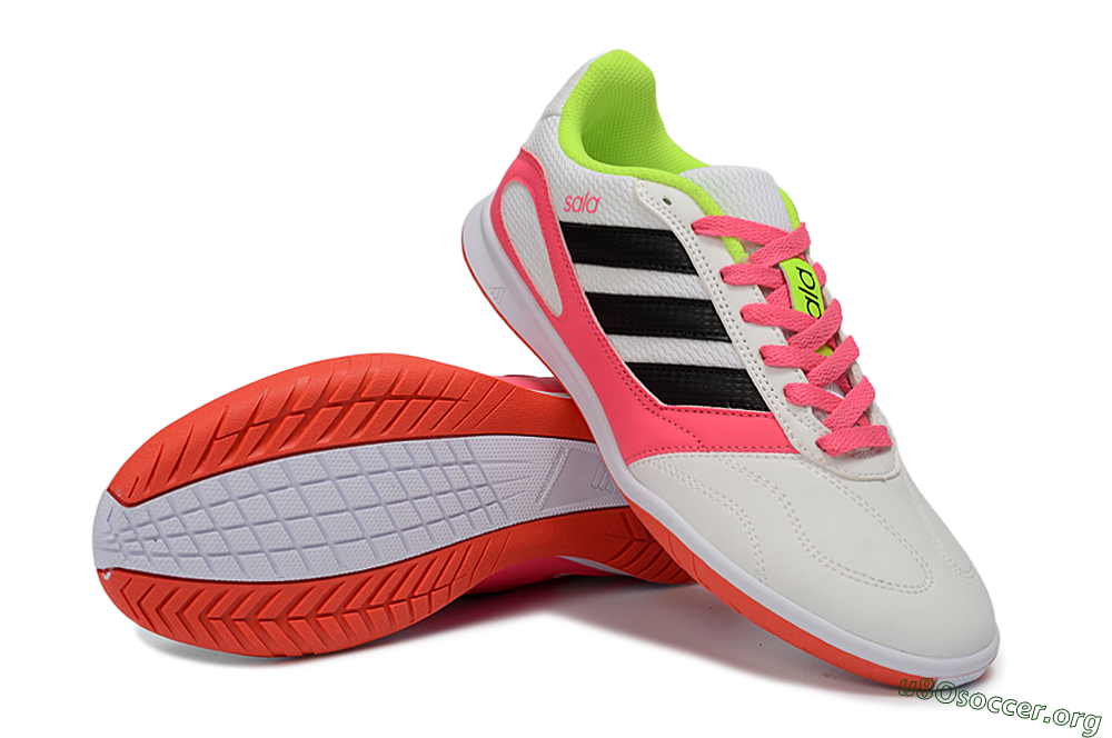 Adidas Top Sala IC Football Shoes - White/Neon Pink/Black 0