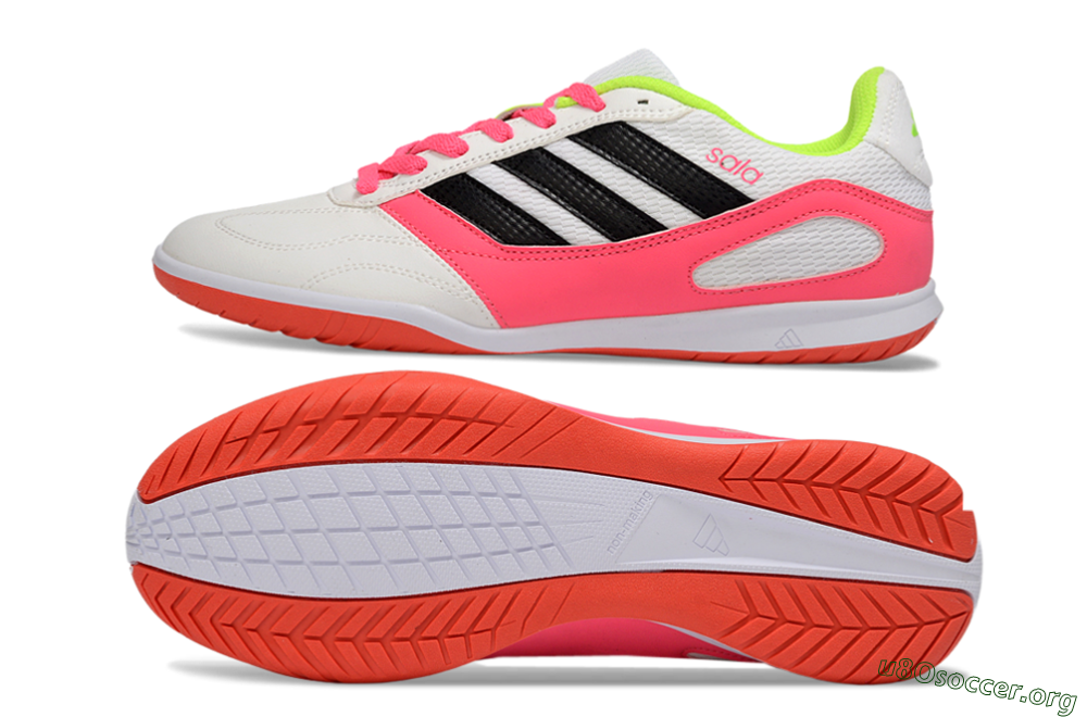 Adidas Top Sala IC Football Shoes - White/Neon Pink/Black 1