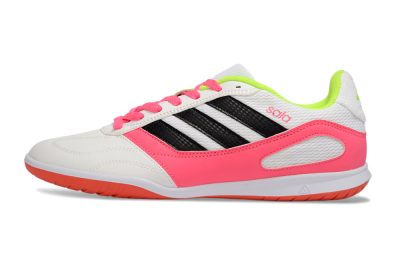 Adidas Top Sala IC Football Shoes - White/Neon Pink/Black