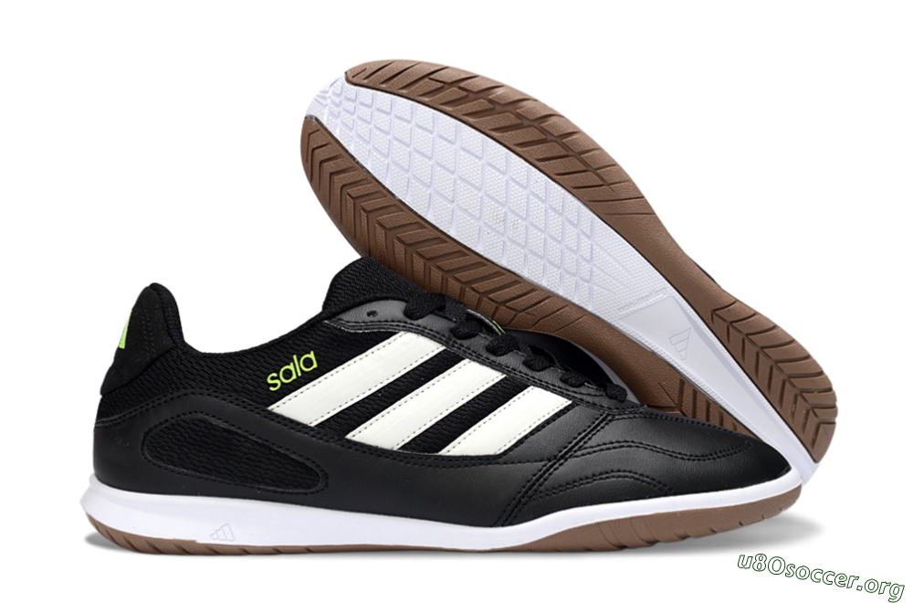 Adidas Top Sala IC Football Shoes - Black/White/Glow Green 2