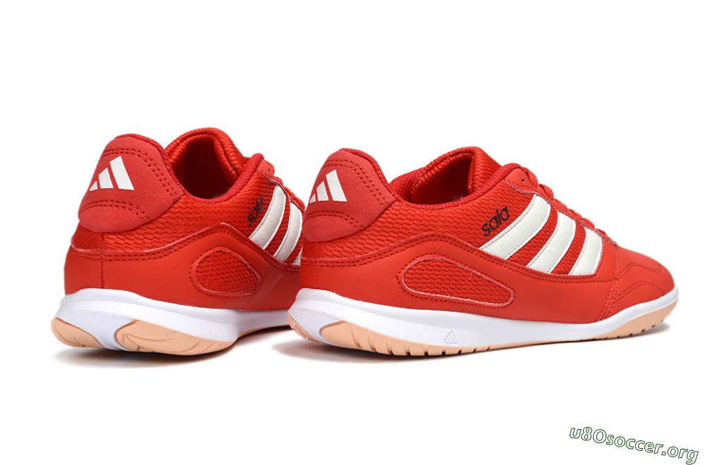Adidas Top Sala IC Football Shoes - Red/Fiery Red/Soft Coral 6