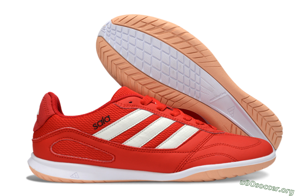 Adidas Top Sala IC Football Shoes - Red/Fiery Red/Soft Coral 2